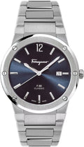 Ferragamo SFDT01320 F-80 Classic blue silver Steel Men's Watch